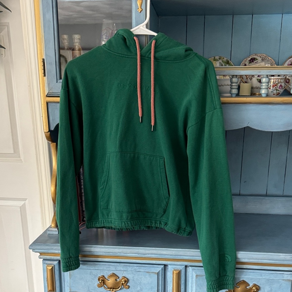 North face green sweatshirt xs - Picture 1 of 4